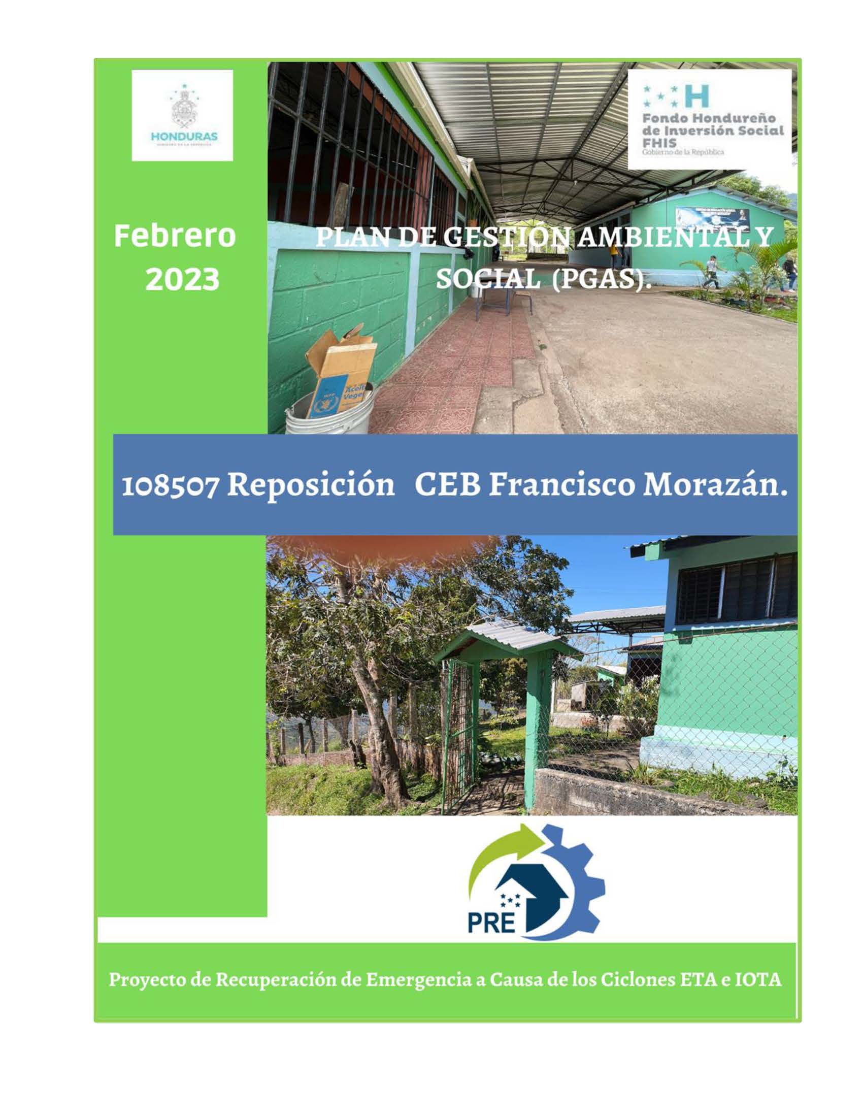 REPARACIÓN CEB FRANCISCO MORAZÁN 108507_Página_01 REPARACIÓN CEB FRANCISCO MORAZÁN 108507