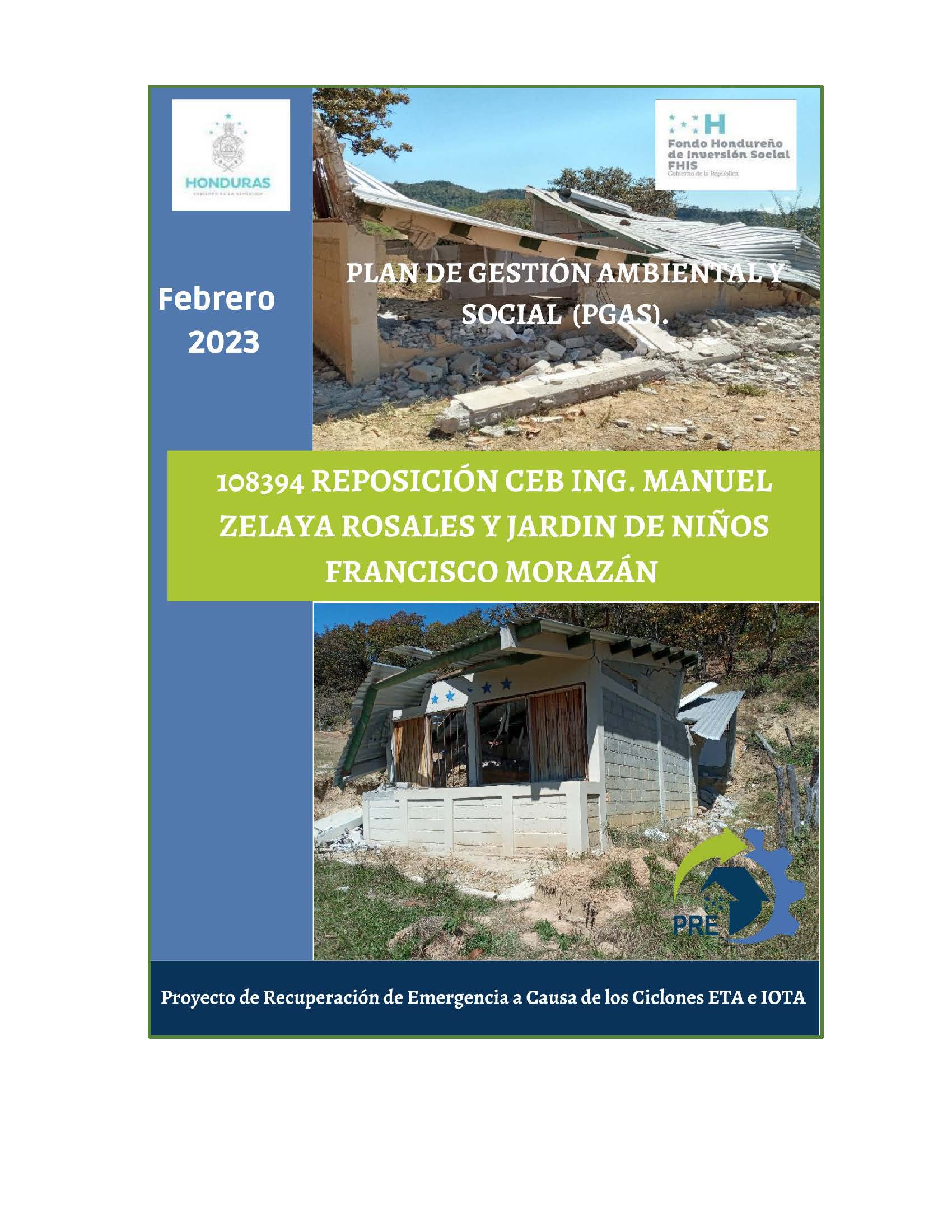 REPOSICION CEB MANUEL ZELAYA ROSALES Y JARDIN DE NIÑOS FRANCISCO MORAZAN 108394_Página_01 REPOSICION CEB MANUEL ZELAYA ROSALES Y JARDIN DE NIÑOS FRANCISCO MORAZAN 108394