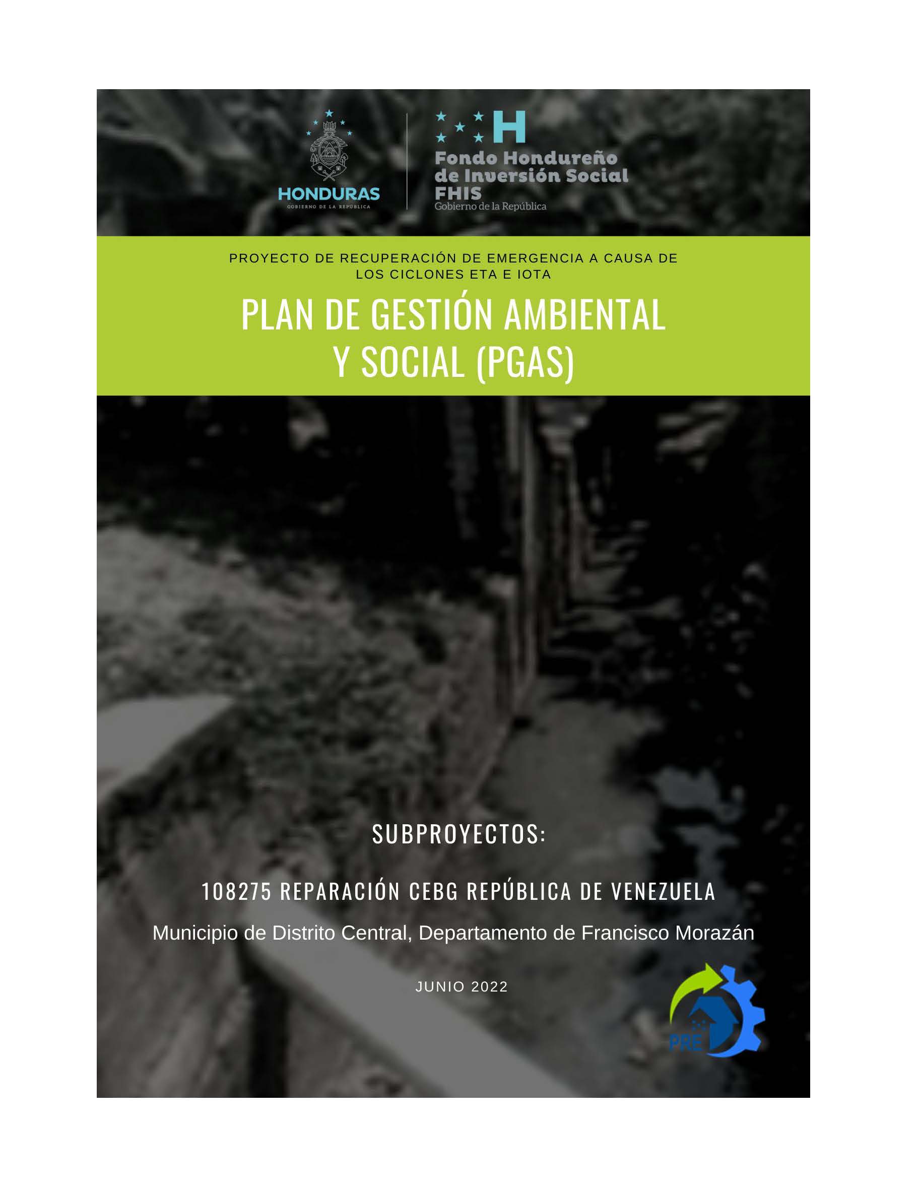 PGAS Reparacion CEBG República de Venezuela 108275_Página_01 PGAS REPARACION CEBG REPÚBLICA DE VENEZUELA 108275