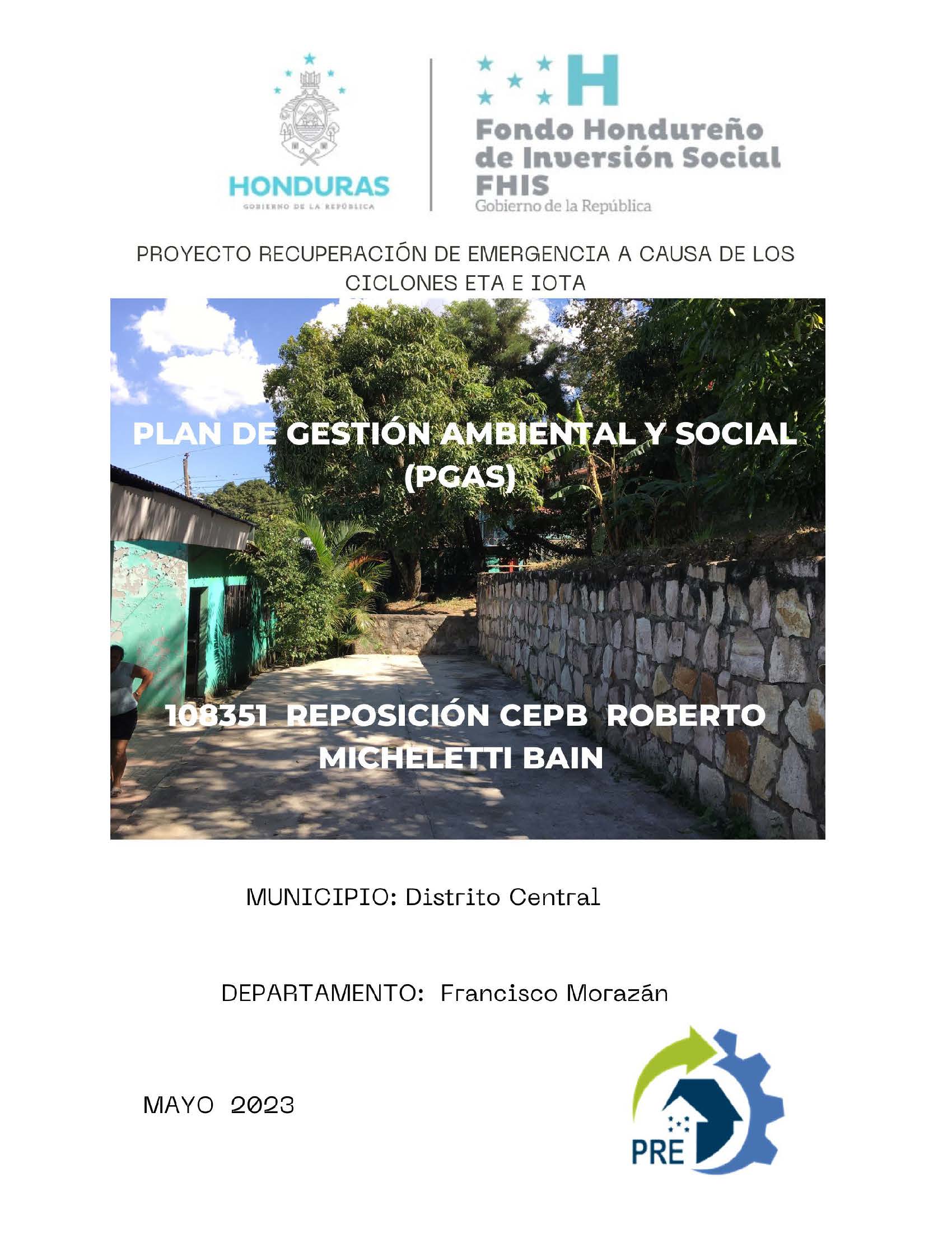 108351 PGAS CEPB ROBERTO MICHELETTI BAIN FRANCISCO MORAZAN _Página_01 108351 PGAS CEPB ROBERTO MICHELETTI BAIN FRANCISCO MORAZAN