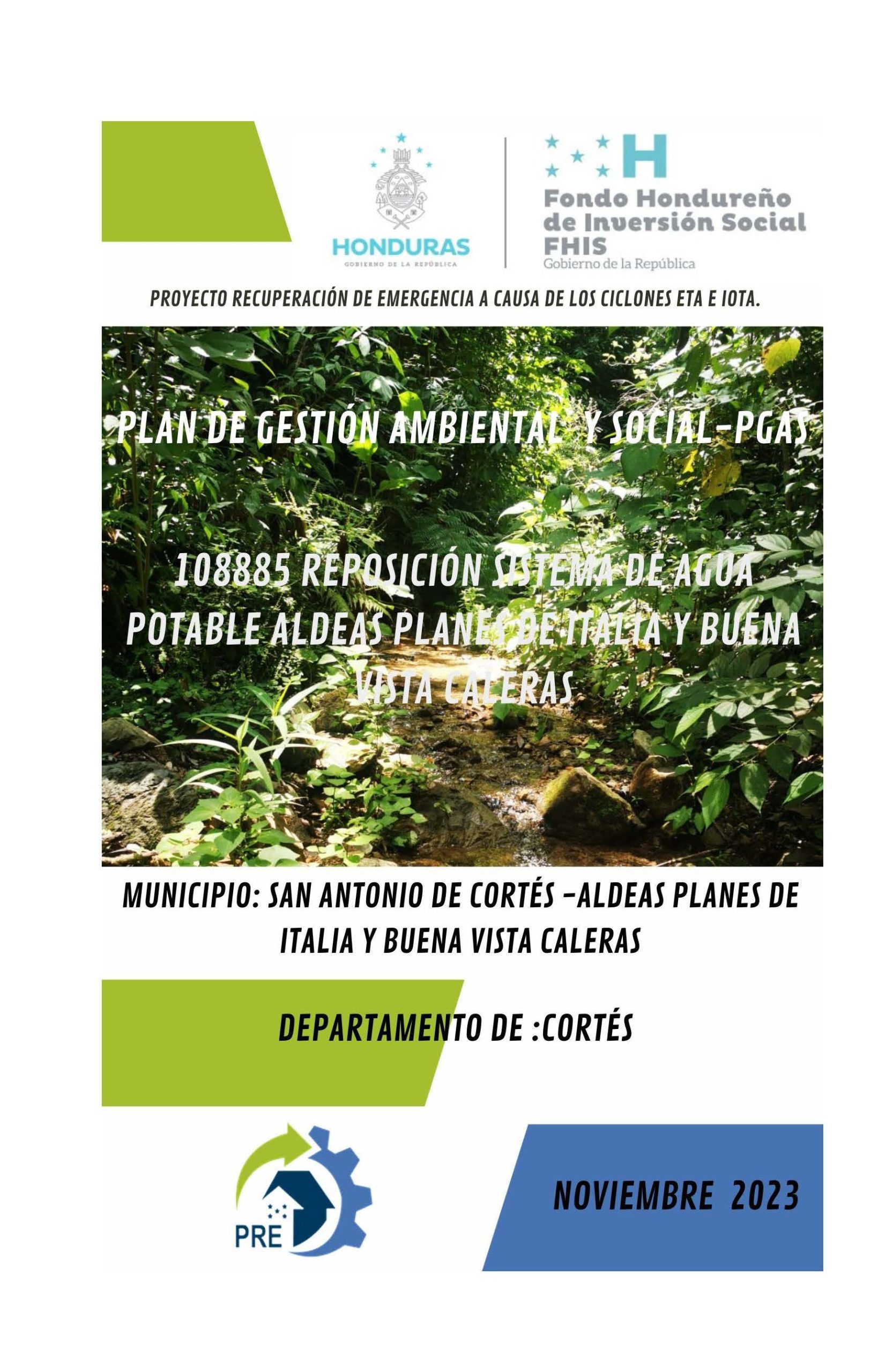 108885 PGAS REPOSICIÓN SISTEMA DE AGUA POTABLE ALDEA PLANES DE ITALIA Y BUENA VISTA CALERAS CORTES_Página_001 108885 PGAS REPOSICIÓN SISTEMA DE AGUA POTABLE ALDEA PLANES DE ITALIA Y BUENA VISTA CALERAS CORTES
