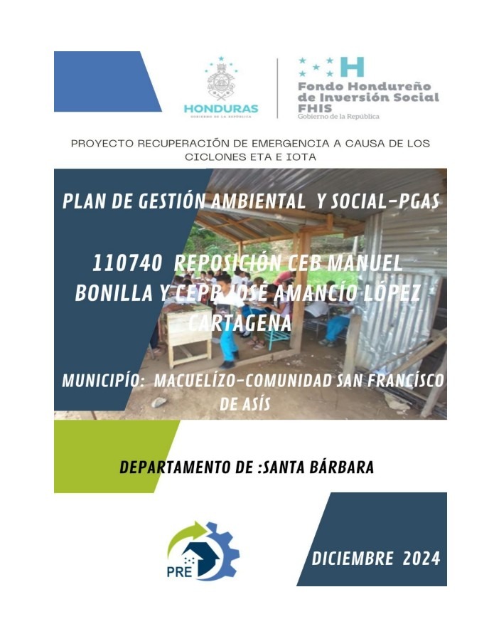 110740 PGAS REPOSICIÓN CEB MANUEL BONILLA Y CEPB JOSE AMANCIO LOPEZ CARTAGENA 110740 PGAS REPOSICIÓN CEB MANUEL BONILLA Y CEPB JOSE AMANCIO LOPEZ CARTAGENA