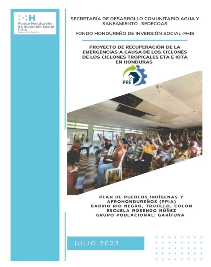 PPIAH SUBPROYECTO 110184 RESPOSICIÓN ESCUELA ROSENDO NUÑEZ CEPB REPÚBLICA DE VENEZUELA Y CEPB ALBA NORA GUNERA DE MELGAR PPIAH SUBPROYECTO 110184 RESPOSICIÓN ESCUELA ROSENDO NUÑEZ CEPB REPÚBLICA DE VENEZUELA Y CEPB ALBA NORA GUNERA DE MELGAR